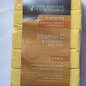 Vitamin C & Turmeric Brightening Body Soap - Yellow (5 Pack)